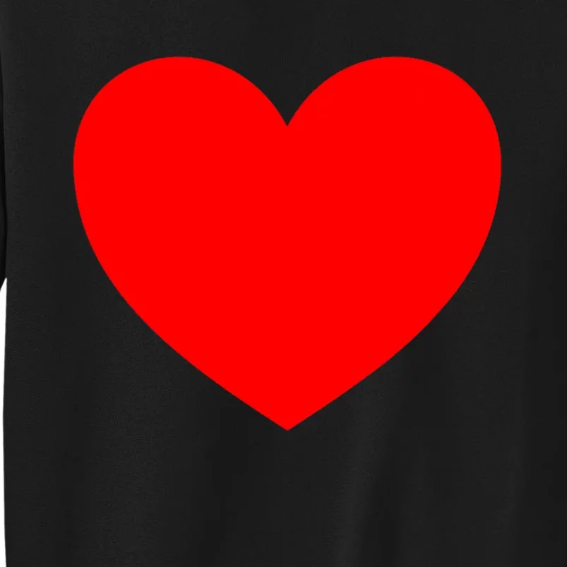 Heart Valentines Day Graphic Novelty Love Heart Tall Sweatshirt