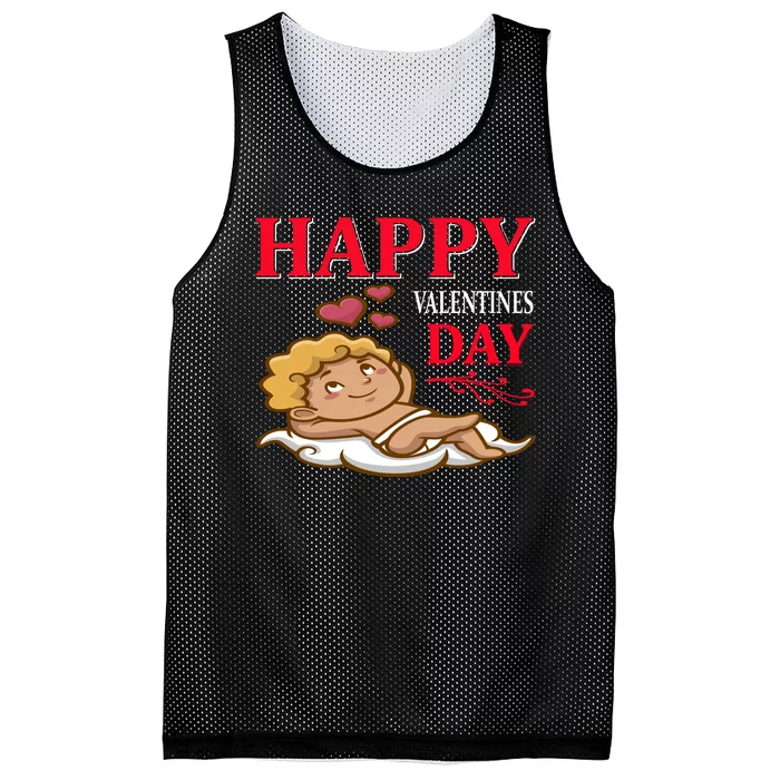 Happy Valentines Day Mesh Reversible Basketball Jersey Tank