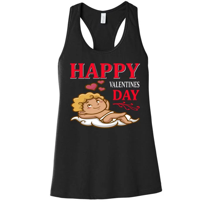 Happy Valentines Day Women's Racerback Tank