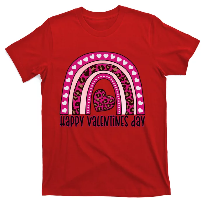 Happy Valentines Day Leopard Valentine Gift T-Shirt