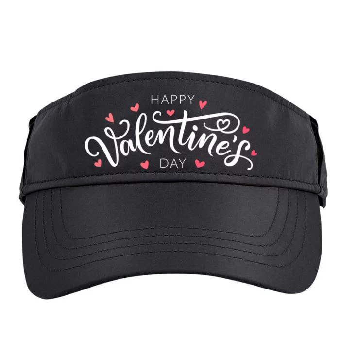 Happy Valentines Day Logo Adult Drive Performance Visor