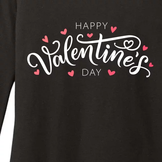 Happy Valentines Day Logo Womens CVC Long Sleeve Shirt