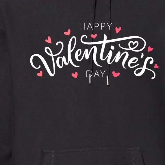 Happy Valentines Day Logo Premium Hoodie