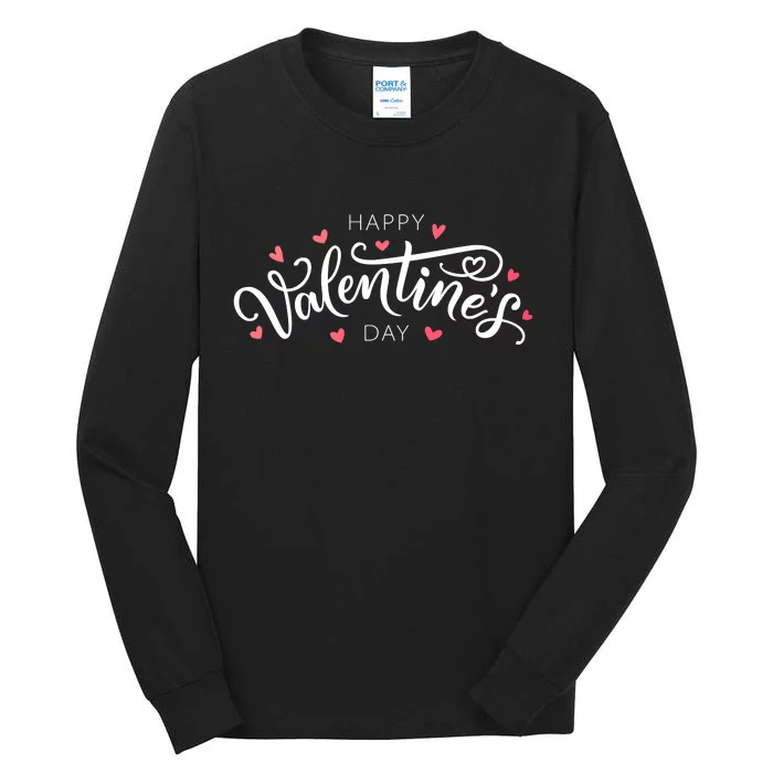 Happy Valentines Day Logo Tall Long Sleeve T-Shirt