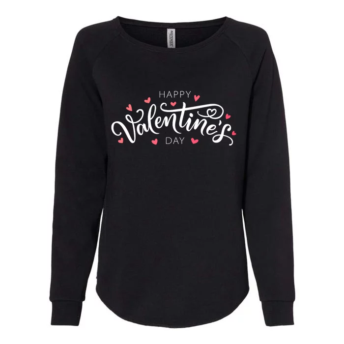 Happy Valentines Day Logo Womens California Wash Sweatshirt