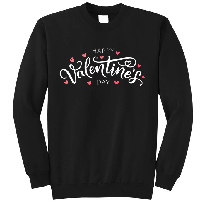 Happy Valentines Day Logo Tall Sweatshirt