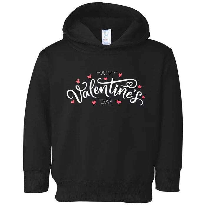 Happy Valentines Day Logo Toddler Hoodie