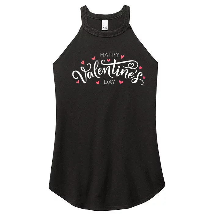 Happy Valentines Day Logo Women’s Perfect Tri Rocker Tank