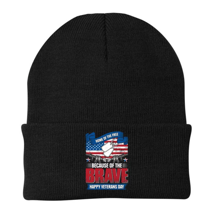 Happy Veterans Day T Knit Cap Winter Beanie