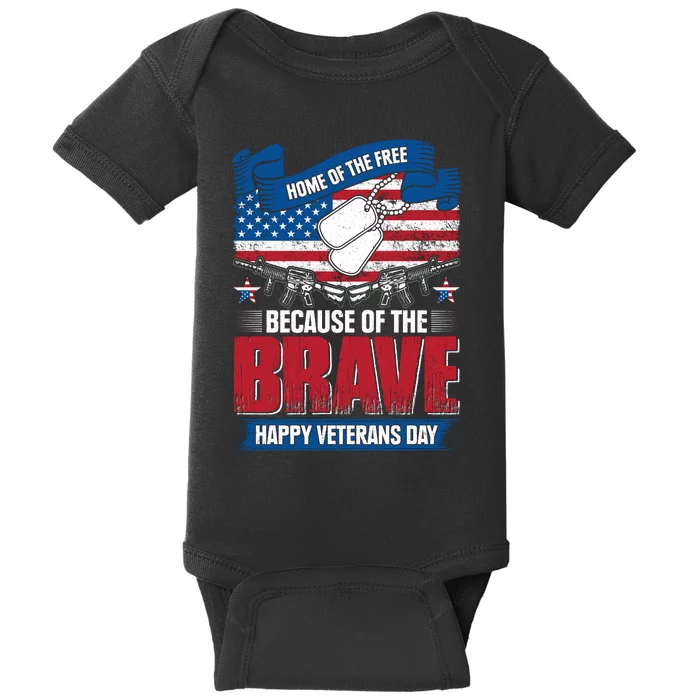 Happy Veterans Day T Baby Bodysuit