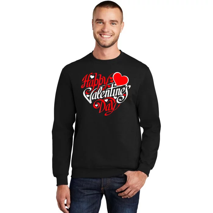 Happy Valentines Day Valentine Heart Shape Sweatshirt