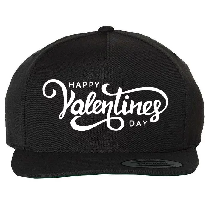 Happy Valentines Day Cute Holiday Gift Wool Snapback Cap