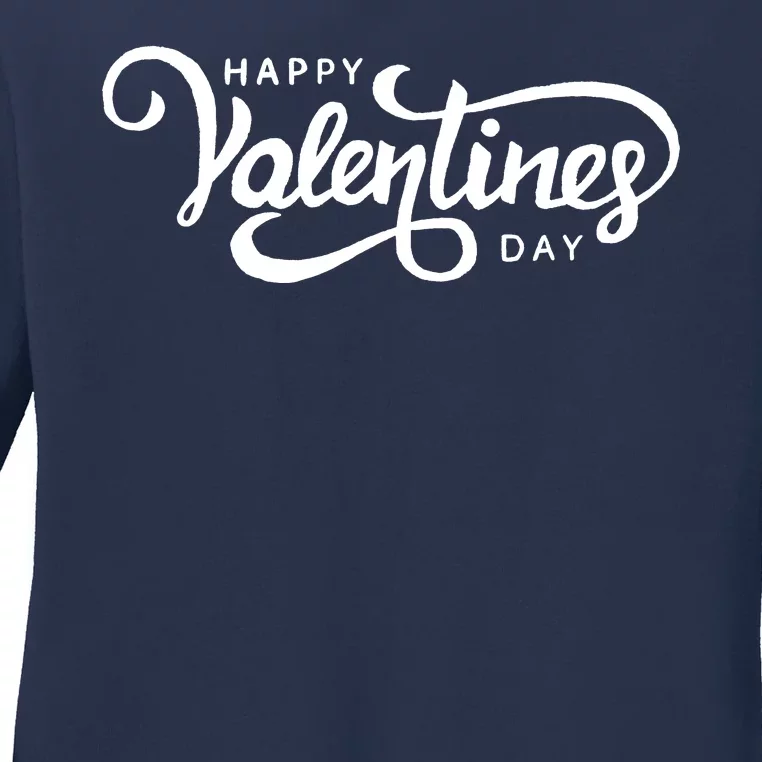 Happy Valentines Day Cute Holiday Gift Ladies Long Sleeve Shirt