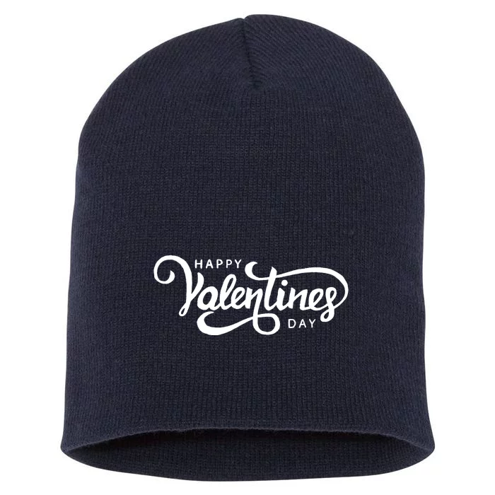 Happy Valentines Day Cute Holiday Gift Short Acrylic Beanie