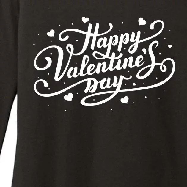 Happy Valentines Day Romantic Gift Womens CVC Long Sleeve Shirt