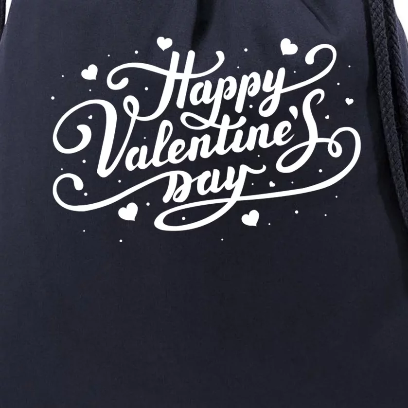 Happy Valentines Day Romantic Gift Drawstring Bag