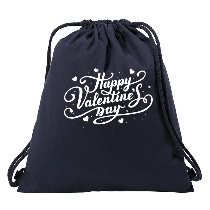 Happy Valentines Day Romantic Gift Drawstring Bag