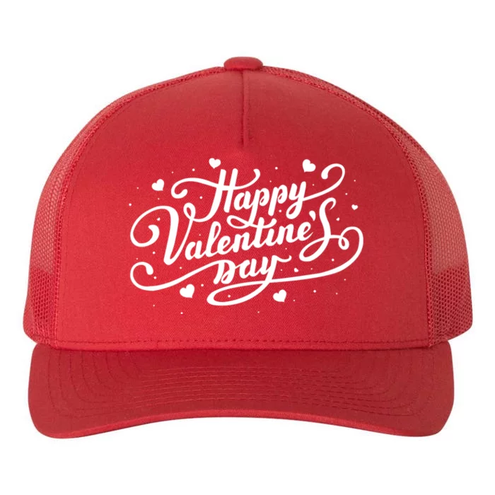 Happy Valentines Day Romantic Gift Yupoong Adult 5-Panel Trucker Hat