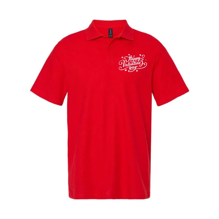 Happy Valentines Day Romantic Gift Softstyle Adult Sport Polo