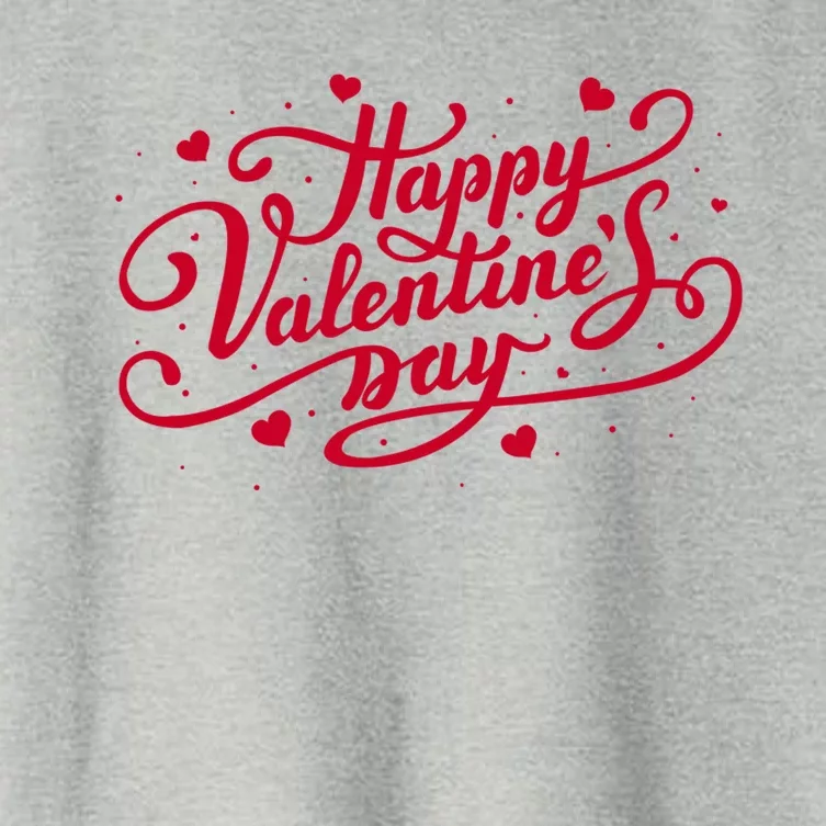 Happy Valentines Day Romantic Gift Women's Crop Top Tee