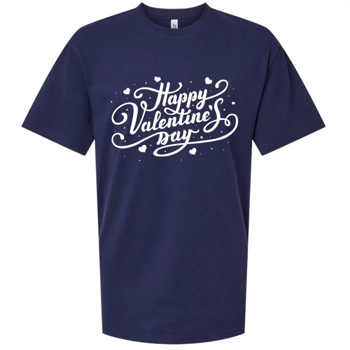 Happy Valentines Day Romantic Gift Sueded Cloud Jersey T-Shirt