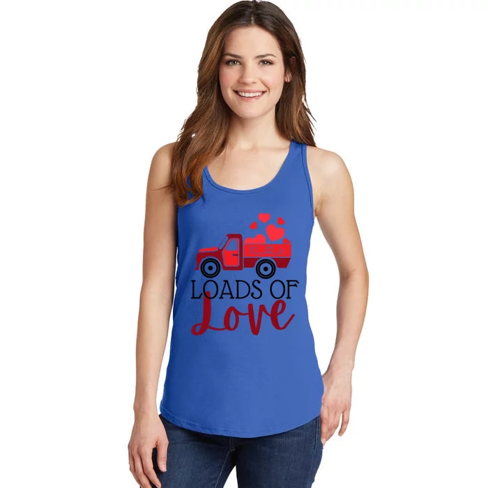 Happy Valentines Day Farm Truck Loads Of Love Gift Ladies Essential Tank