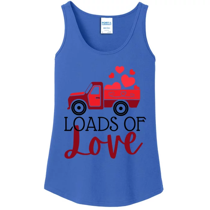 Happy Valentines Day Farm Truck Loads Of Love Gift Ladies Essential Tank