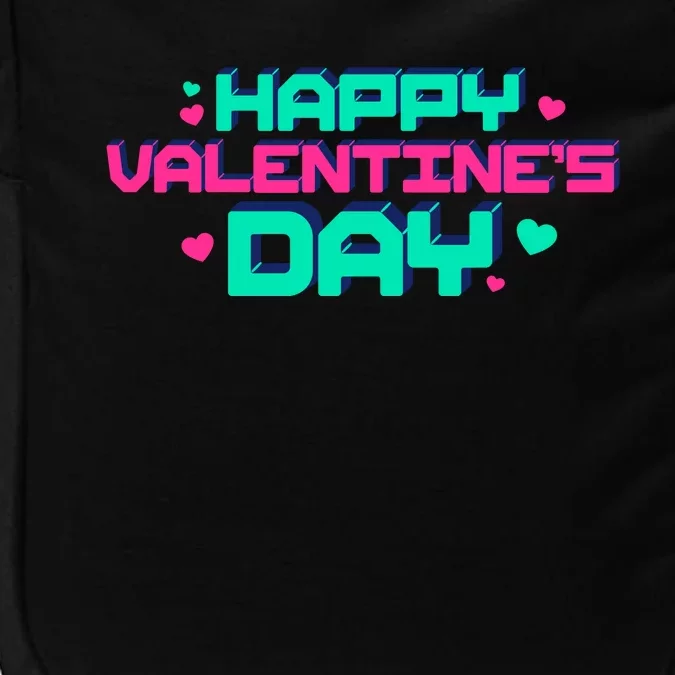 Happy Valentines Day Retro Neon Gift Impact Tech Backpack