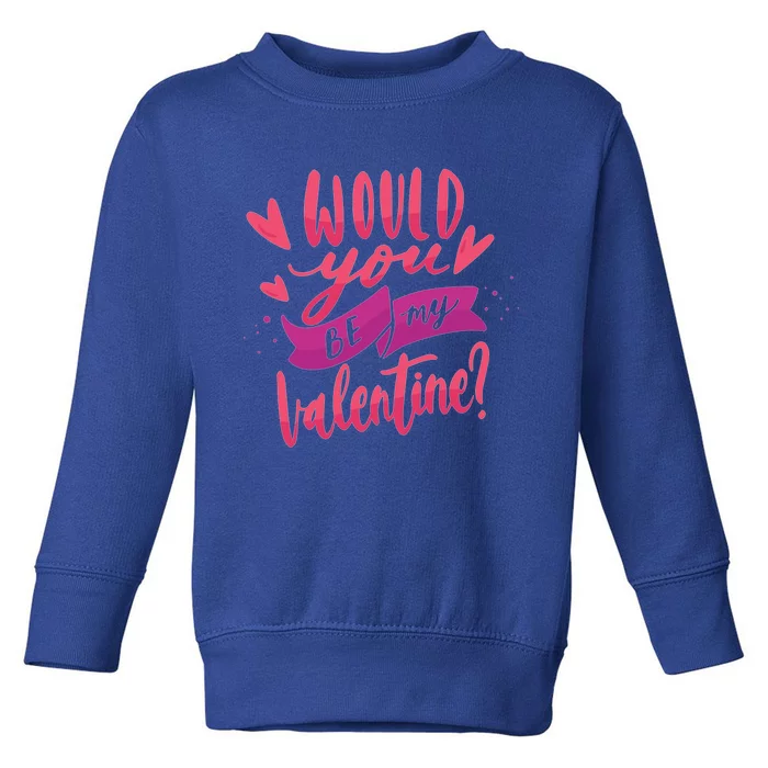 Happy Valentines Day Cute Gift Toddler Sweatshirt