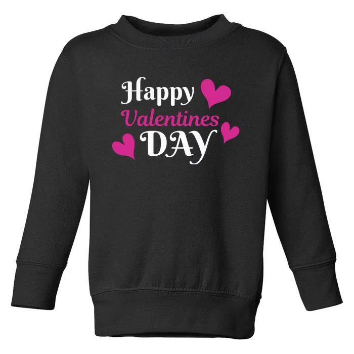 Happy Valentine's Day Toddler Sweatshirt