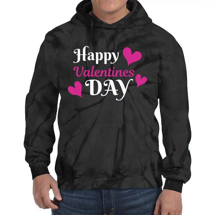 Happy Valentine's Day Tie Dye Hoodie