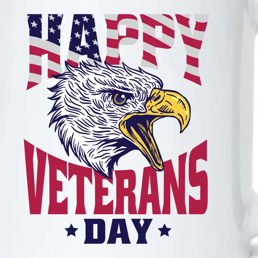 Happy Veterans Day Eagle Black Color Changing Mug