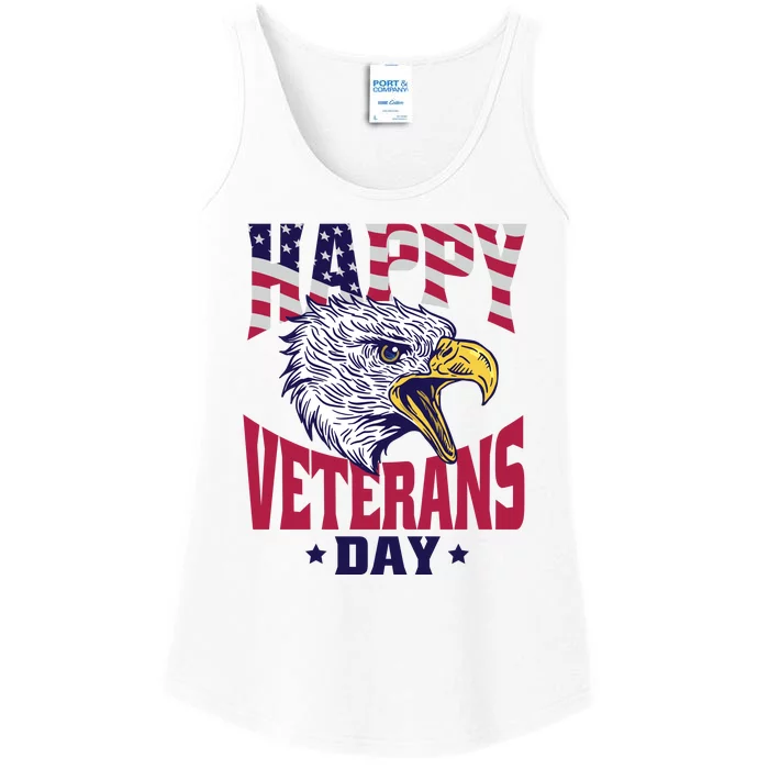 Happy Veterans Day Eagle Ladies Essential Tank