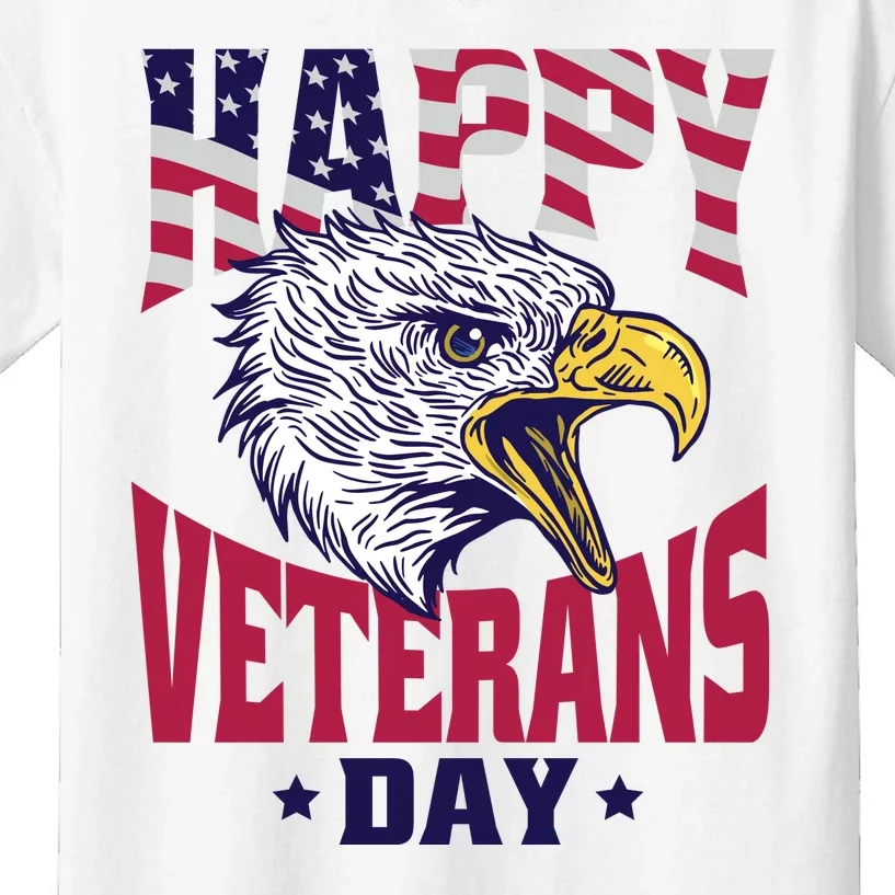 Happy Veterans Day Eagle Kids T-Shirt