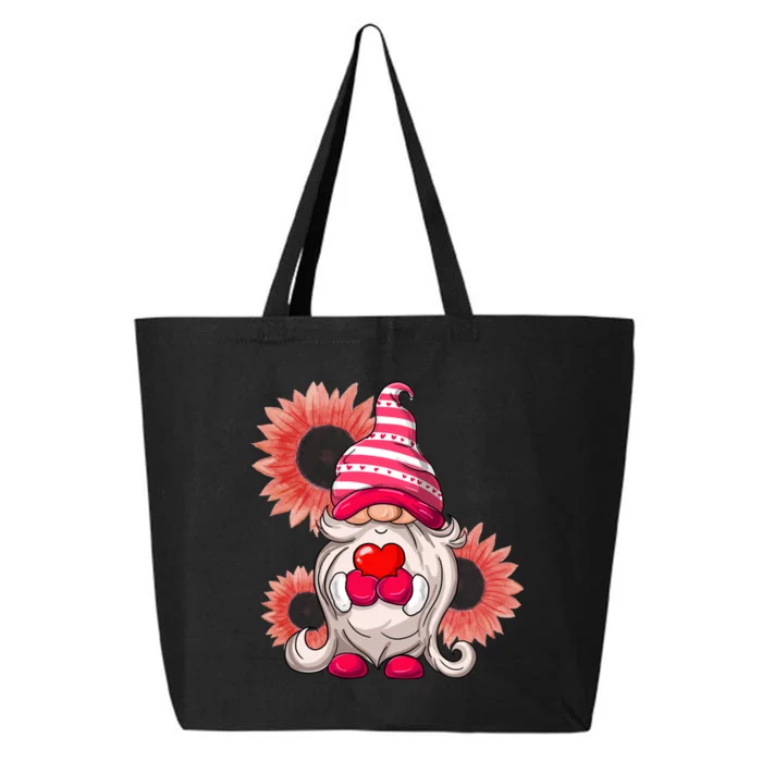 Happy Valentine's Day Gnome Sunflower 25L Jumbo Tote