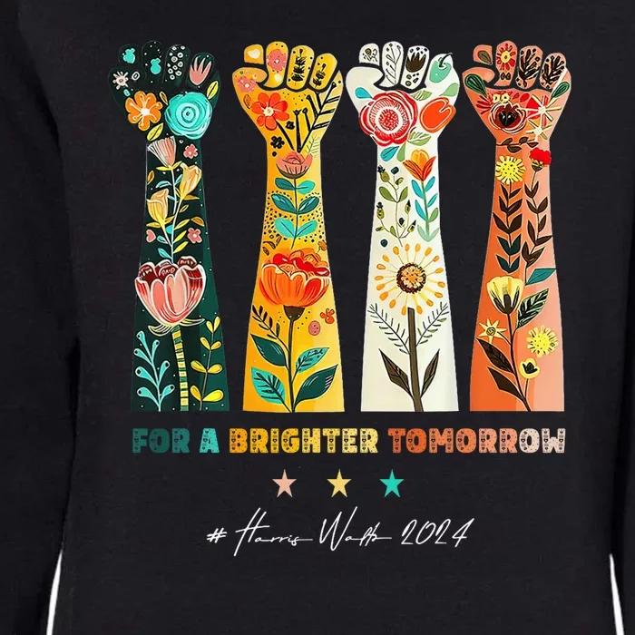 Hands Vote For A Brighter Tomorrow 2024 Womens California Wash Sweatshirt