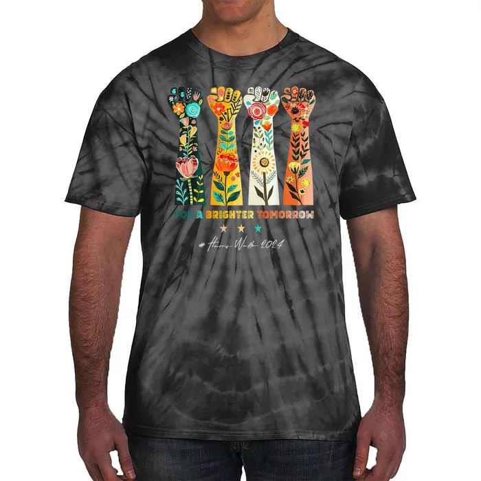 Hands Vote For A Brighter Tomorrow 2024 Tie-Dye T-Shirt