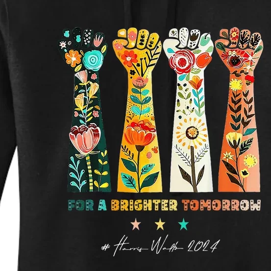 Hands Vote For A Brighter Tomorrow 2024 Women's Pullover Hoodie