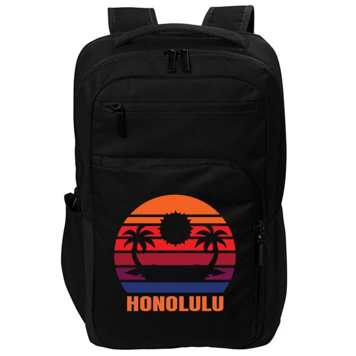 Honolulu Vacation Gift Impact Tech Backpack