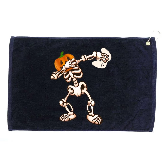 Halloween Video Game Pumpkin Skeleton Funny Costume Gamer Gift Grommeted Golf Towel