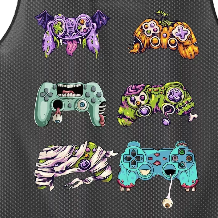 Halloween Video Gaming Controller Mesh Reversible Basketball Jersey Tank