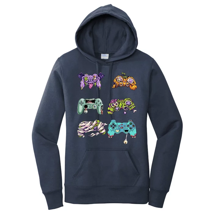 Halloween Video Gaming Controller Women's Pullover Hoodie