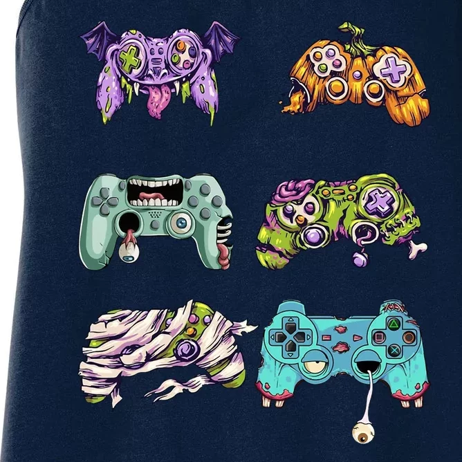 Halloween Video Gaming Controller Women's Racerback Tank