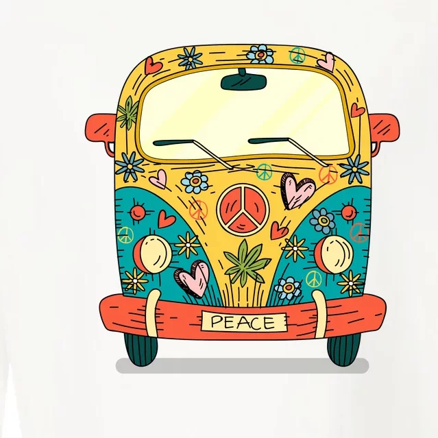 Hippie Van Cropped Pullover Crew