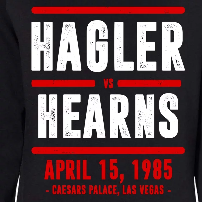 Hagler Vs Hearns 80s Boxing Womens California Wash Sweatshirt