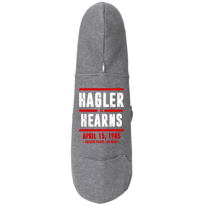 Hagler Vs Hearns 80s Boxing Doggie 3-End Fleece Hoodie