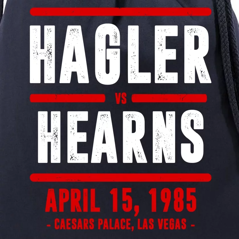 Hagler Vs Hearns 80s Boxing Drawstring Bag