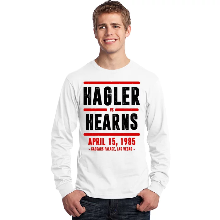 Hagler Vs Hearns 80s Boxing Long Sleeve Shirt