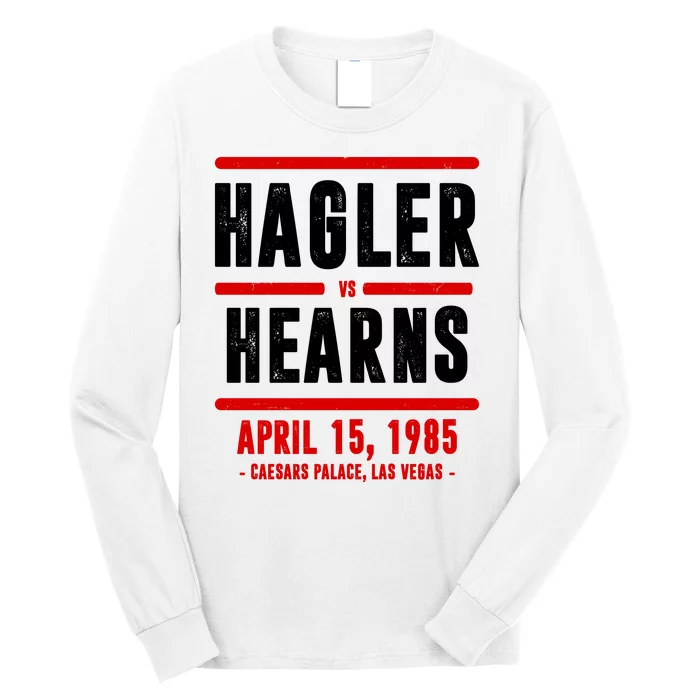 Hagler Vs Hearns 80s Boxing Long Sleeve Shirt