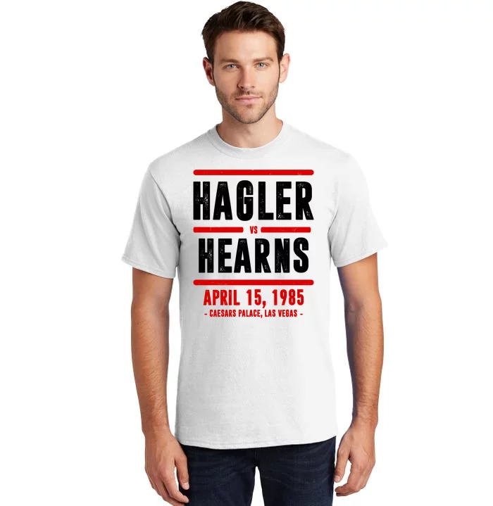 Hagler Vs Hearns 80s Boxing Tall T-Shirt